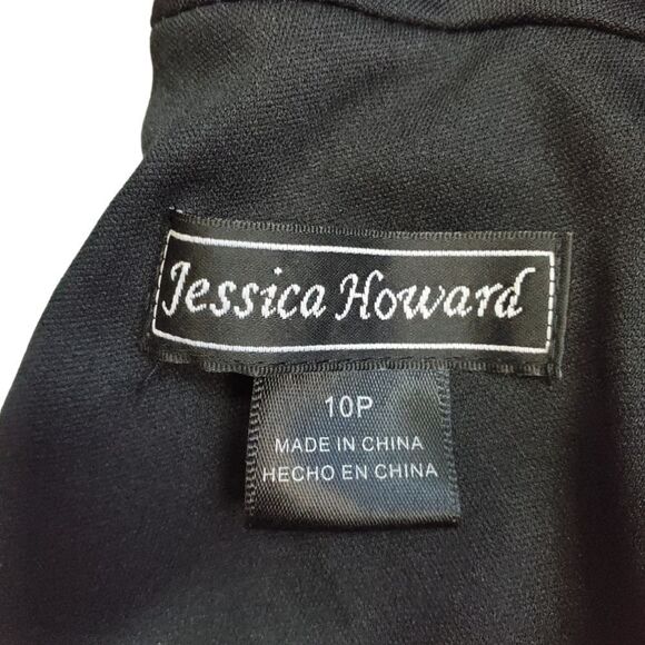 Jessica Howard jumpsuit black w bling 10P - Picture 9 of 11